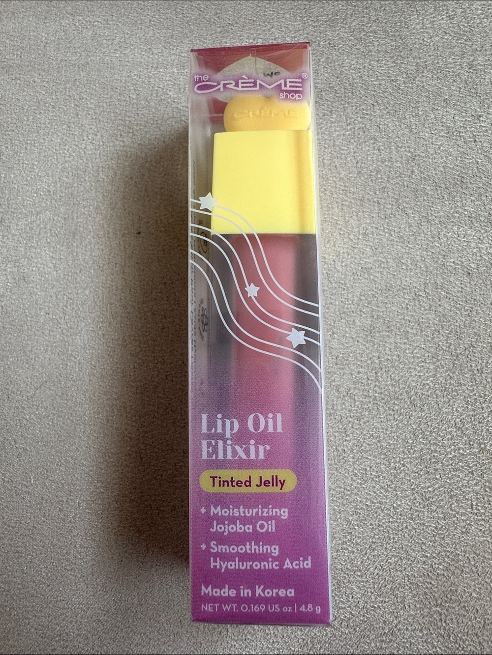 Crème Shop Lip Oil Elixir Tinted Jelly “Pink About Me’ – NEW – Korean Lip Care